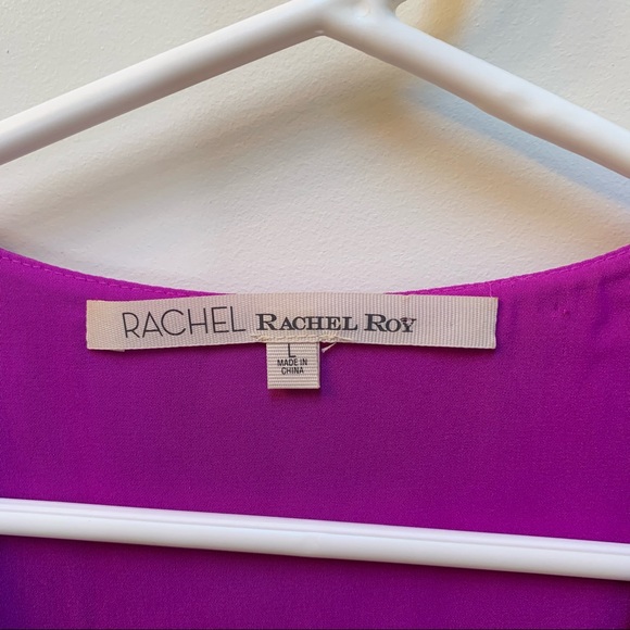 Purple blouse tank Rachel Roy business causal top - Picture 5 of 6